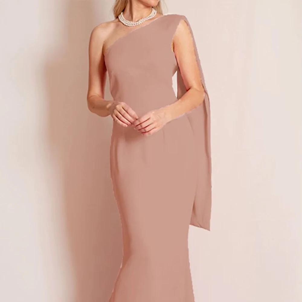 Customized Elegant Sleeveless One-Shoulder Stretch Fabric Floor-Length Sheath Mother of the Bride Dress Wedding Party Dresses
Customized Elegant Sleeveless One-Shoulder Stretch Fabric Floor-Length Sheath Mother of the Bride Dress Wedding Party Dresses