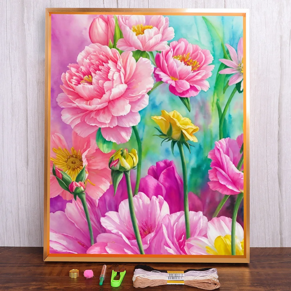 Flower Peony Printed 11CT Cross-Stitch Patterns Embroidery DMC Threads Sewing Needlework Craft Handmade Stamped Magic Different
Flower Peony Printed 11CT Cross-Stitch Patterns Embroidery DMC Threads Sewing Needlework Craft Handmade Stamped Magic Different
