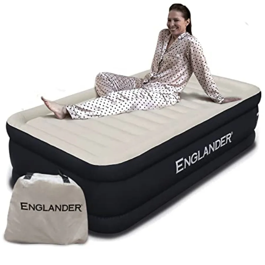 Twin Air Mattress - Double High 300 LB Ccity Luxury Camping Mattress with Built-in Pump Waterproof and Microfiber
Twin Air Mattress - Double High 300 LB Ccity Luxury Camping Mattress with Built-in Pump Waterproof and Microfiber