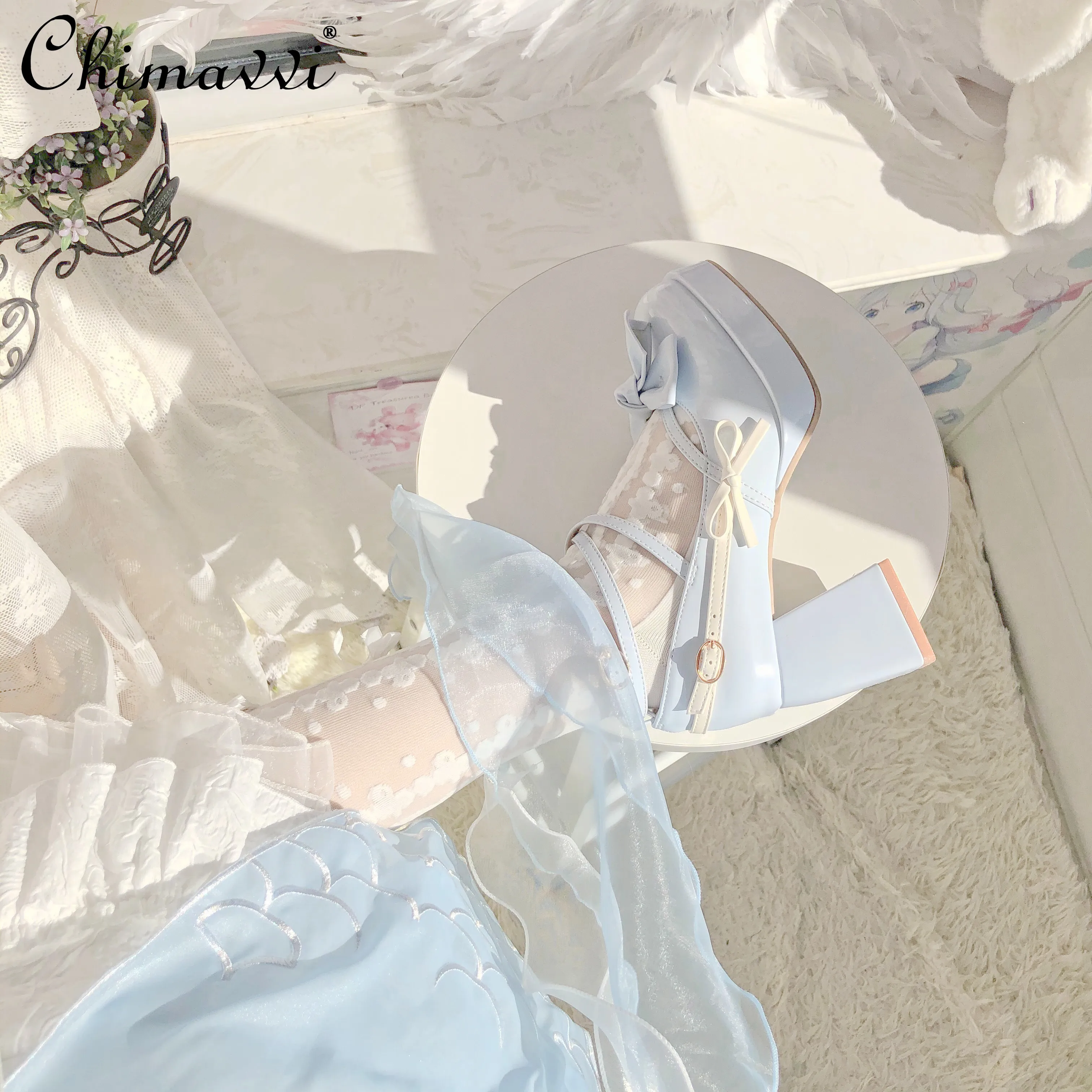 Lo Shoes Original Princess Lolita High Heel Waterproof Table Bow Square Head Temperament High Heels Sweet Girl Mary Jane Shoes
Lo Shoes Original Princess Lolita High Heel Waterproof Table Bow Square Head Temperament High Heels Sweet Girl Mary Jane Shoes