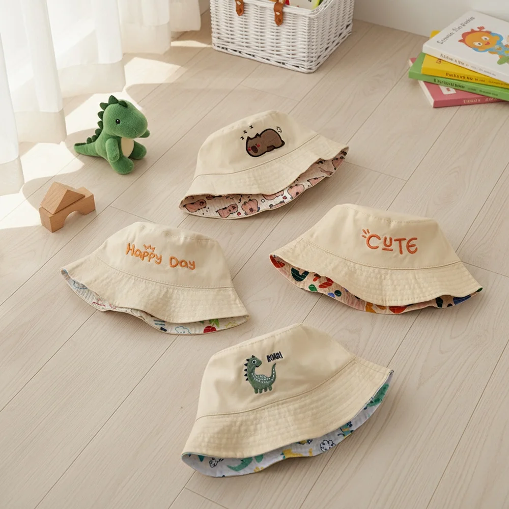 Double Sided Baby Bucket Hat Letter Embroidered Boys Girls Fisherman Cap Spring Summer Outdoor Kids Sun Hat
Double Sided Baby Bucket Hat Letter Embroidered Boys Girls Fisherman Cap Spring Summer Outdoor Kids Sun Hat