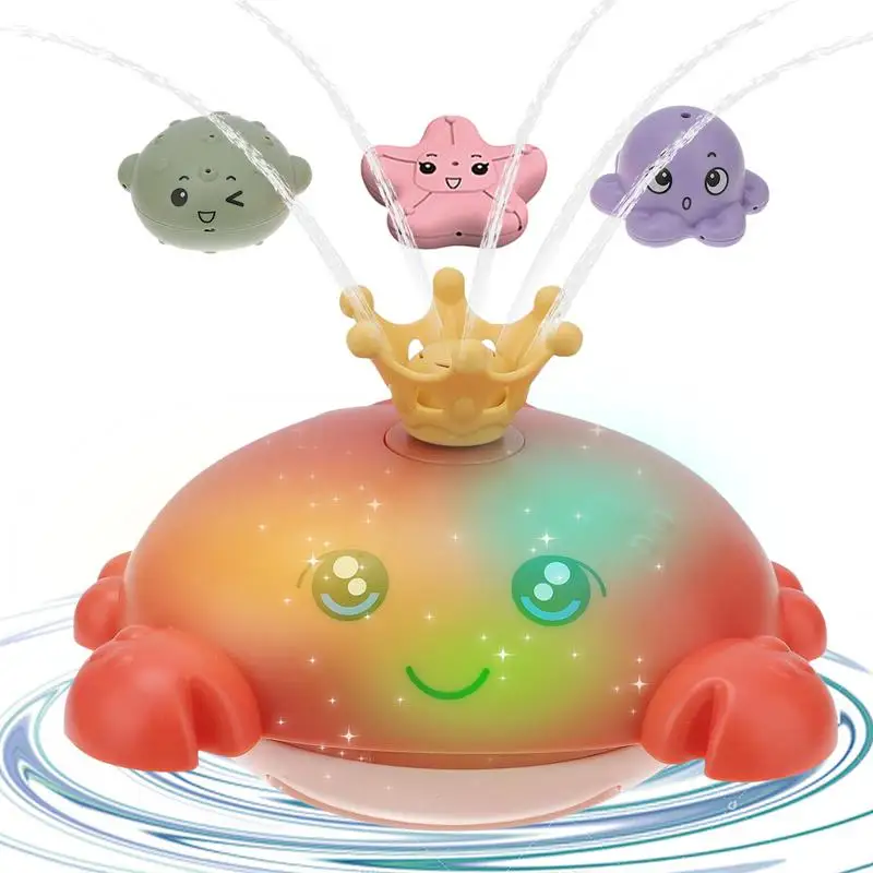 Crab Bath Toy Cute Crab Auto Induction Bath Sprayer For Kids With Colorful Light Summer Water Toy Waterproof Animal Bath Toy
Crab Bath Toy Cute Crab Auto Induction Bath Sprayer For Kids With Colorful Light Summer Water Toy Waterproof Animal Bath Toy