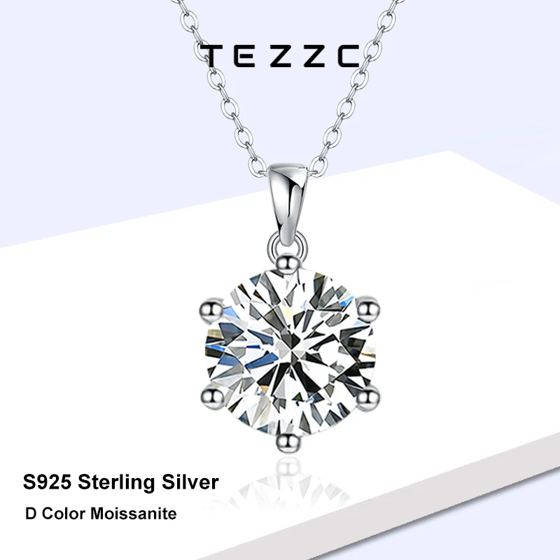 Tezzc 2ct 3ct 5ct Diamond Moissanite Necklace for Women Wedding Jewely S925 Sterling Sliver with18k Gold Plated Pendant Necklace
Tezzc 2ct 3ct 5ct Diamond Moissanite Necklace for Women Wedding Jewely S925 Sterling Sliver with18k Gold Plated Pendant Necklace