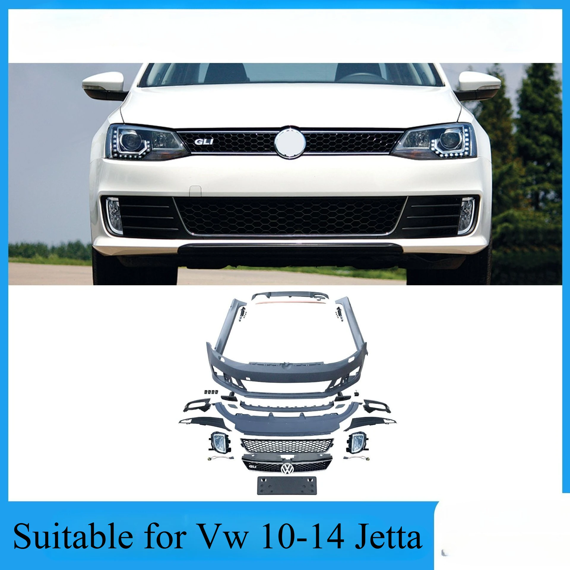Подходит для Volkswagen 10-14 Sagitar/Jetta модифицированный бампер GLI, комплект кузова, спойлер, диффузор
Подходит для Volkswagen 10-14 Sagitar/Jetta модифицированный бампер GLI, комплект кузова, спойлер, диффузор