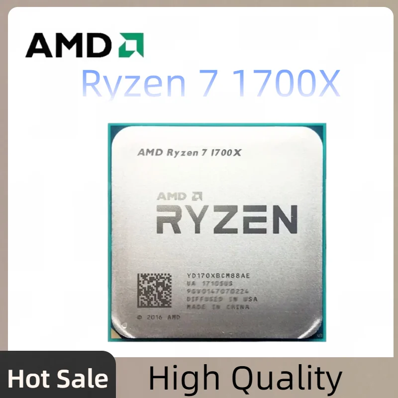 AMD Socket AM4 Ryzen 7 1700X R7 1700X 3.4 GHz 8-Core CPU Processor YD170XBCM88AE
AMD Socket AM4 Ryzen 7 1700X R7 1700X 3.4 GHz 8-Core CPU Processor YD170XBCM88AE