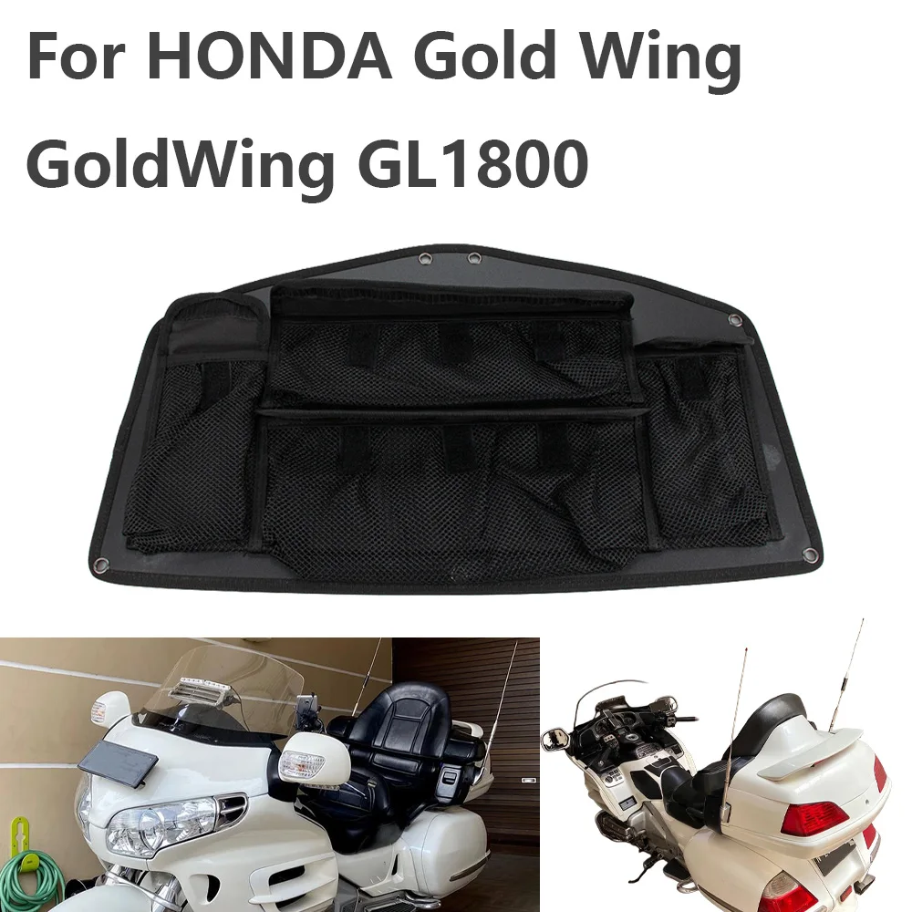 Motorcycle Black Trunk Lid Organizer Bag Tool Bag Inner Luggage Net 4 Pockets For Honda Glod Wing 1800 Goldwing GL1800 2001-2017
Motorcycle Black Trunk Lid Organizer Bag Tool Bag Inner Luggage Net 4 Pockets For Honda Glod Wing 1800 Goldwing GL1800 2001-2017