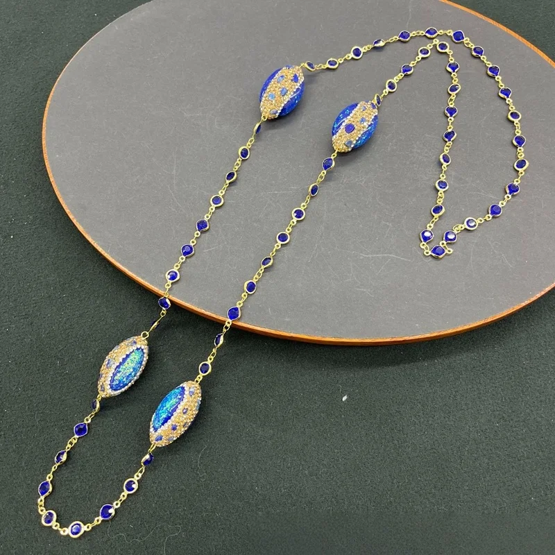 New French Style Crystal Quartz Treasure Sweater Necklace Elegant Handcrafted Opal Long Chain for Women Gemstone Jewelry
New French Style Crystal Quartz Treasure Sweater Necklace Elegant Handcrafted Opal Long Chain for Women Gemstone Jewelry