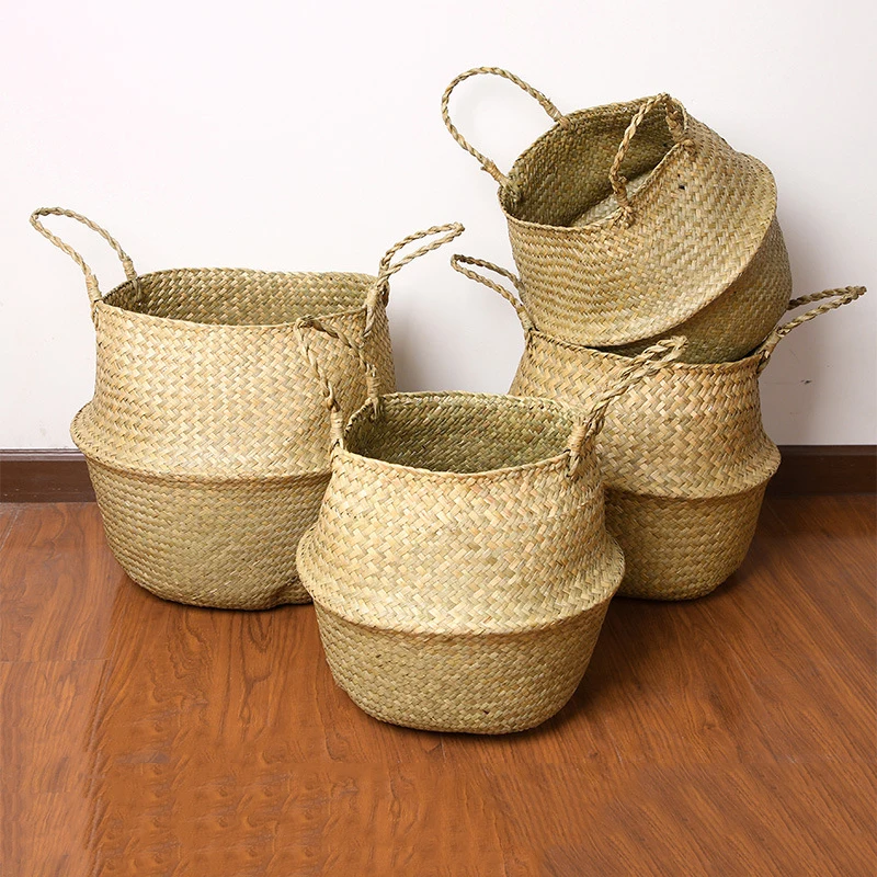 LuanQI-Seaweed Wicker Basket, Rattan Seagrass Storage Basket, Hanging Flower Plant Pot, Panier Osier Basket, Laundry Basket, Toy
LuanQI-Seaweed Wicker Basket, Rattan Seagrass Storage Basket, Hanging Flower Plant Pot, Panier Osier Basket, Laundry Basket, Toy