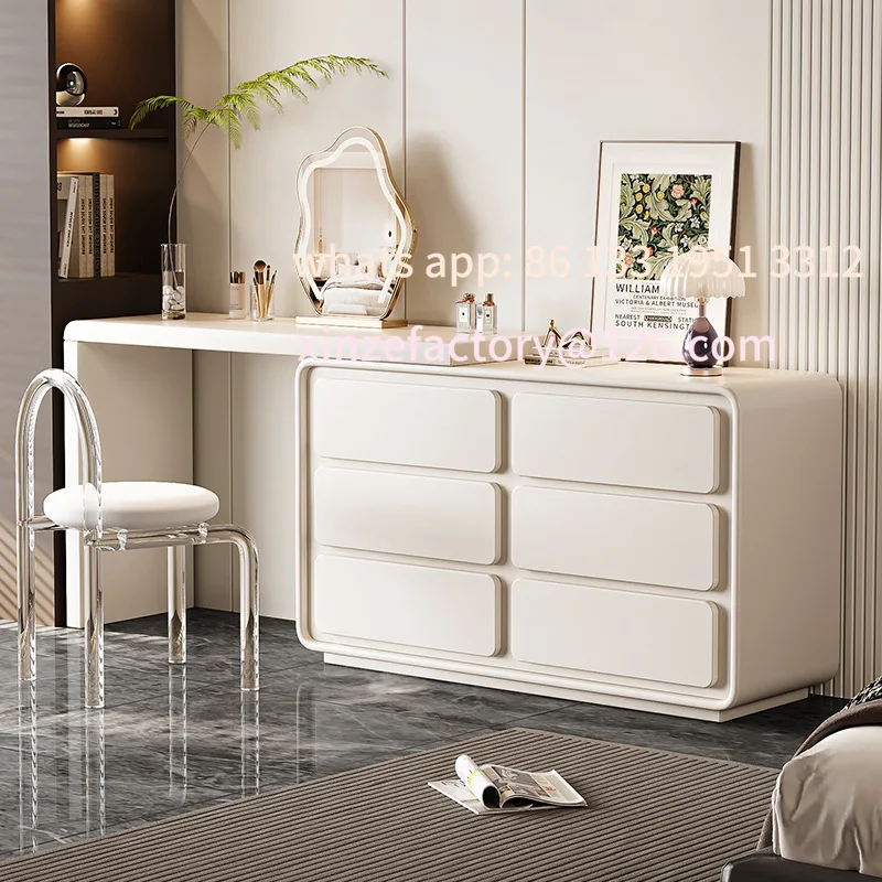 Customizable Cream Wind Bucket Cabinet Makeup Table Small Unit Multifunctional Bucket Cabinet Desk Computer Desk Modern Simple
Customizable Cream Wind Bucket Cabinet Makeup Table Small Unit Multifunctional Bucket Cabinet Desk Computer Desk Modern Simple