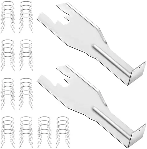 Набор инструментов KCMOSGI для снятия автомобильных ручек оконных стекол – 2 инструмента + 40 клипс, универсальный набор для снятия дверных панелей
Набор инструментов KCMOSGI для снятия автомобильных ручек оконных стекол – 2 инструмента + 40 клипс, универсальный набор для снятия дверных панелей