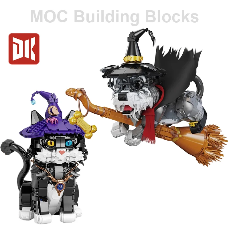 DK7037 DK7047 Magic Cat Dog Building Blocks Set with Light Famous Films Series MOC Bricks Ornaments Scene Assembly Toys Gifts
DK7037 DK7047 Magic Cat Dog Building Blocks Set with Light Famous Films Series MOC Bricks Ornaments Scene Assembly Toys Gifts