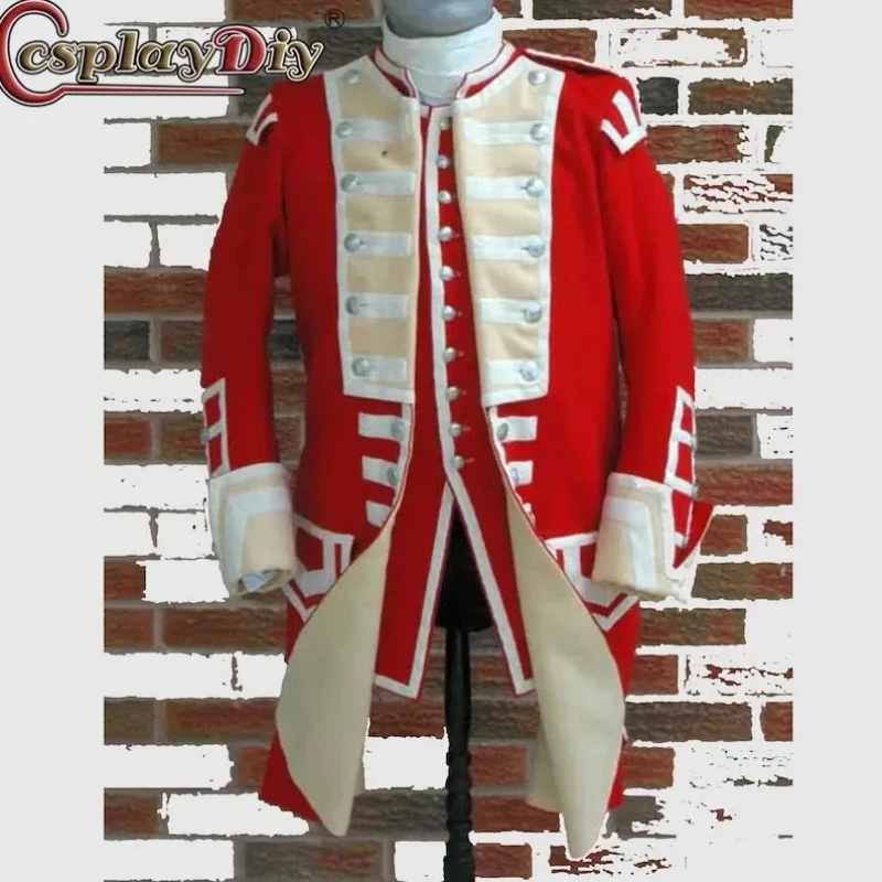 Men's Red British 40th Regt Foot outfits Grenadier Coy Sergent Jacket Coat Men custom Made Tailcoat Vest Cloak
Men's Red British 40th Regt Foot outfits Grenadier Coy Sergent Jacket Coat Men custom Made Tailcoat Vest Cloak