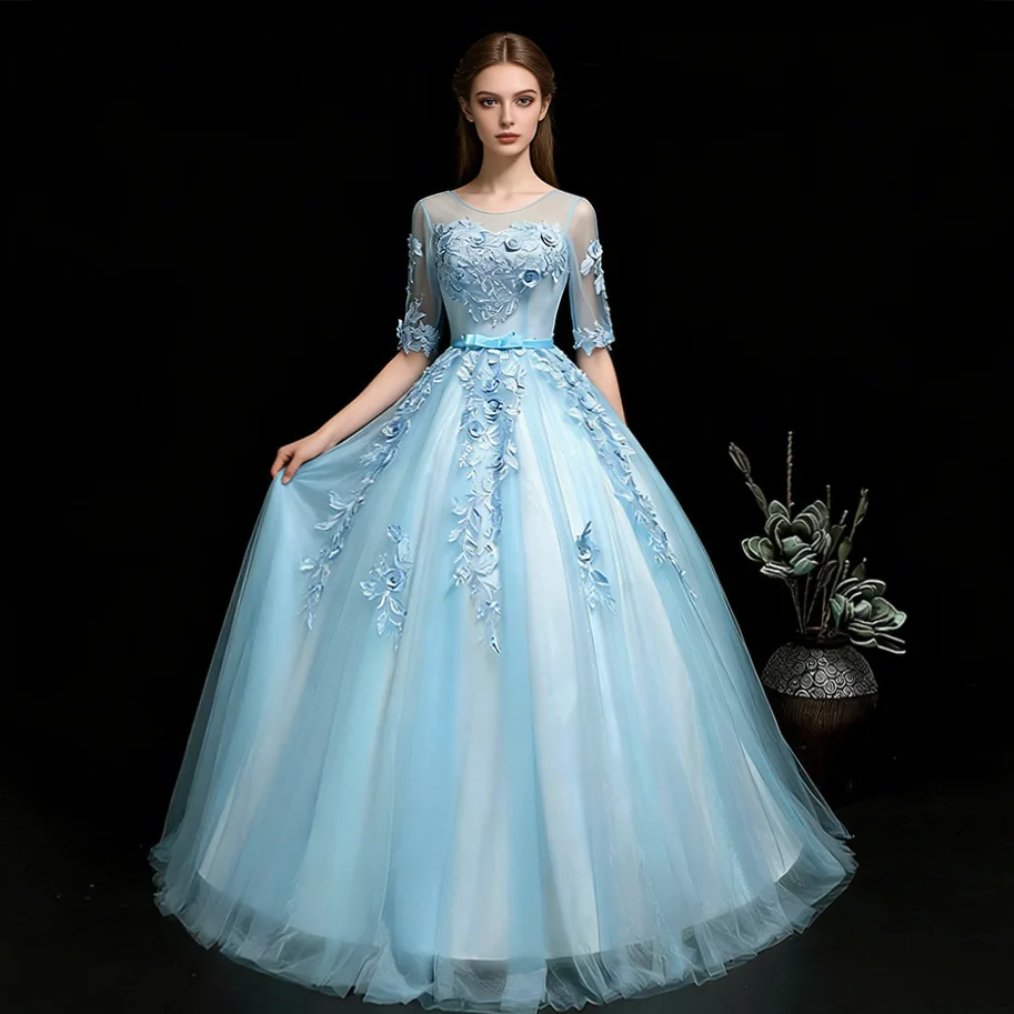 Ashley Gloria Half Sleeve Party Dress 15 Quinceanera Dresses Ball Gown Sweet Birthday Evening Dress Customized Prom Gowns
Ashley Gloria Half Sleeve Party Dress 15 Quinceanera Dresses Ball Gown Sweet Birthday Evening Dress Customized Prom Gowns