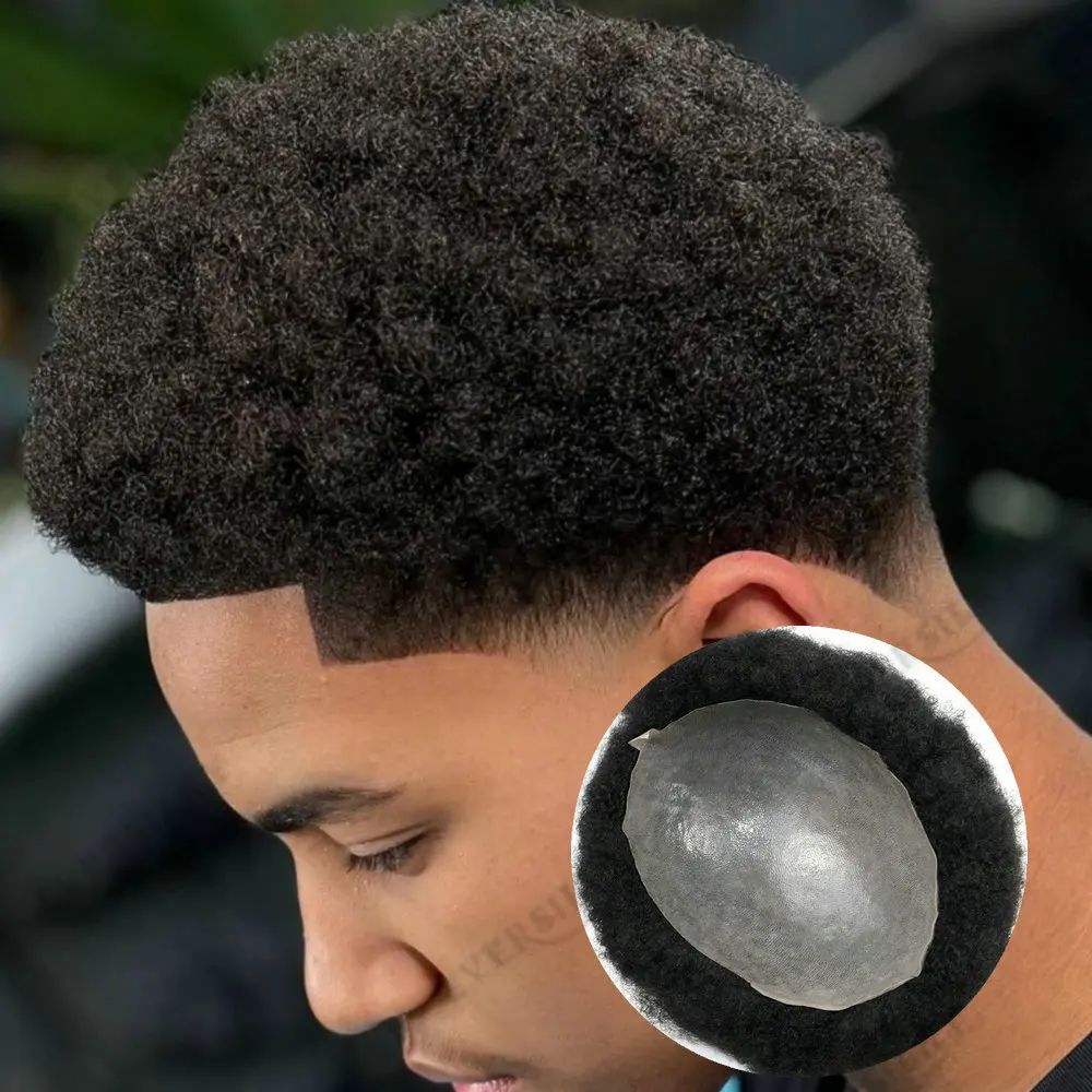 Undetectable 4mm Afro Kinky Curly Men's Wig Durable Indian Human Hair Super Thin Skin PU Toupee Prosthesis for Male Hair Loss
Undetectable 4mm Afro Kinky Curly Men's Wig Durable Indian Human Hair Super Thin Skin PU Toupee Prosthesis for Male Hair Loss