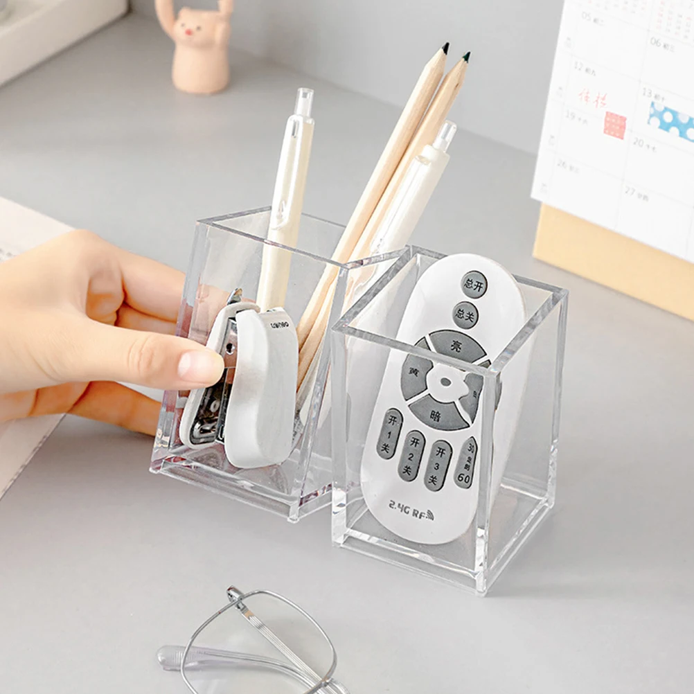 4 Pcs Pen Holder Makeup Brush Bucket Container for Desk Desktop Stationery Organizer Acrylic Multi-functional Case
4 Pcs Pen Holder Makeup Brush Bucket Container for Desk Desktop Stationery Organizer Acrylic Multi-functional Case