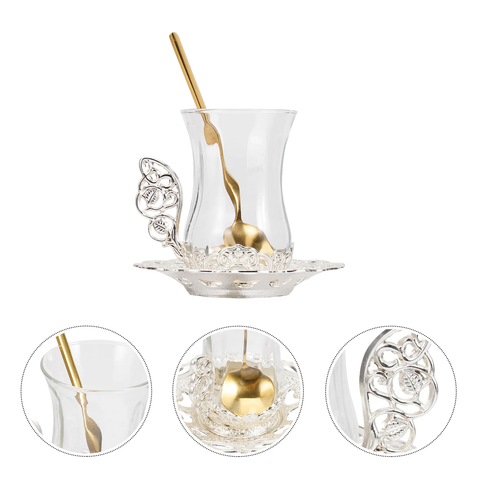 1Set Glass Coffee Cup Set Saucer Spoon Elegant Home Office Cafe Multi-Use Gift Glass Coffee Cup Spoon Tea Cups and Decor
1Set Glass Coffee Cup Set Saucer Spoon Elegant Home Office Cafe Multi-Use Gift Glass Coffee Cup Spoon Tea Cups and Decor