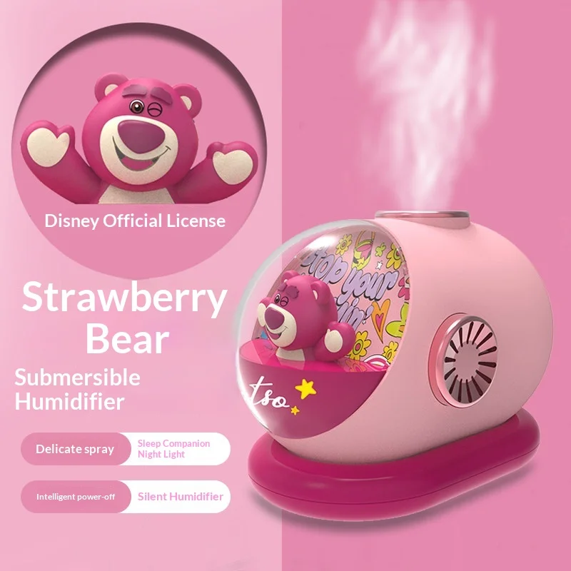 Disney Strawberry Bear Submarine Portable Air Humidifier Creative Desktop Decoration Water Supplement Device USB Charging Quiet
Disney Strawberry Bear Submarine Portable Air Humidifier Creative Desktop Decoration Water Supplement Device USB Charging Quiet