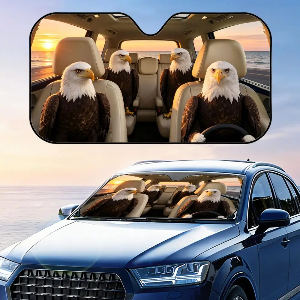 Bald Eagle Driving Sun Visor Foldable Universal Car Windshield Sun Shade UV Protection Heat Insulation Foldable Cover
Bald Eagle Driving Sun Visor Foldable Universal Car Windshield Sun Shade UV Protection Heat Insulation Foldable Cover