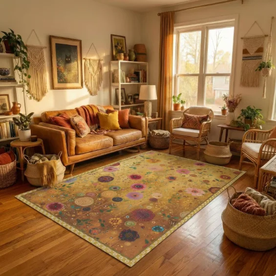 Yellow Art Nouveau Floral Carpet Maximalist Boho Decor Gustav Klimt Inspired Area Abstract Flower Floor Mat Artistic Home Gift
Yellow Art Nouveau Floral Carpet Maximalist Boho Decor Gustav Klimt Inspired Area Abstract Flower Floor Mat Artistic Home Gift