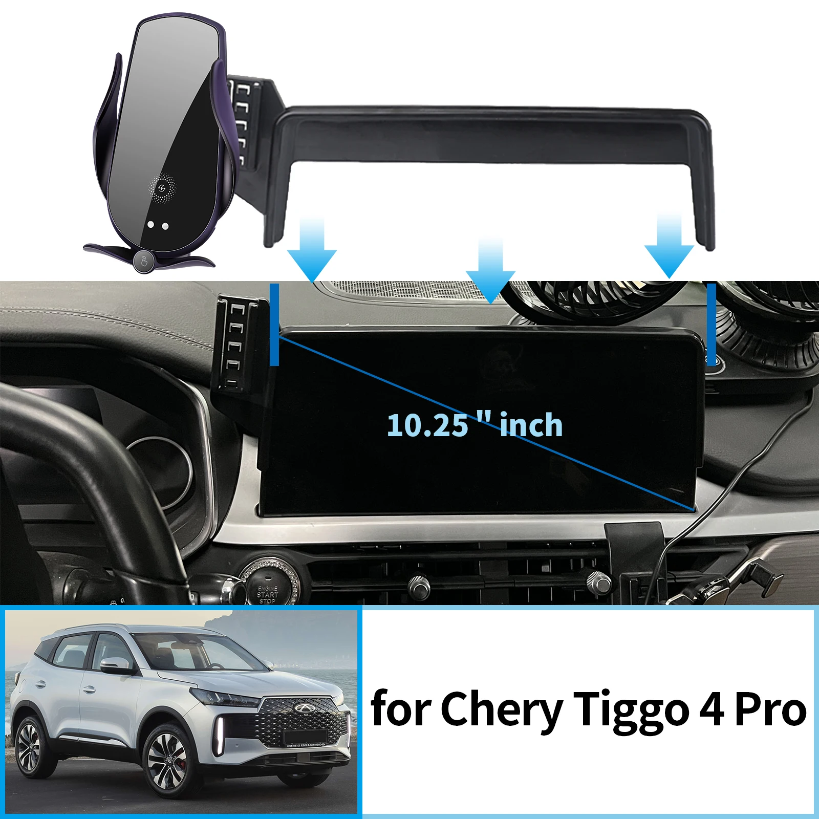 Fit for 2023 2024 Chery Tiggo 4 Pro 2022-2025 Car Mobile Phone Holder GPS Bracket Navigation Stand Auto Accessories
Fit for 2023 2024 Chery Tiggo 4 Pro 2022-2025 Car Mobile Phone Holder GPS Bracket Navigation Stand Auto Accessories