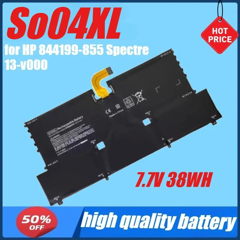 7.7V 38WH SO04XL Laptop Battery for HP 844199-855 Spectre 13-v000 SO04XL HSTNN-IB7J
7.7V 38WH SO04XL Laptop Battery for HP 844199-855 Spectre 13-v000 SO04XL HSTNN-IB7J