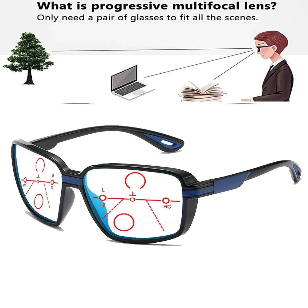 Rectangular Outdoor Wind-proof Handcrafted Frame Progressive Multifocal Reading Glasses +0.75 To +4
Rectangular Outdoor Wind-proof Handcrafted Frame Progressive Multifocal Reading Glasses +0.75 To +4