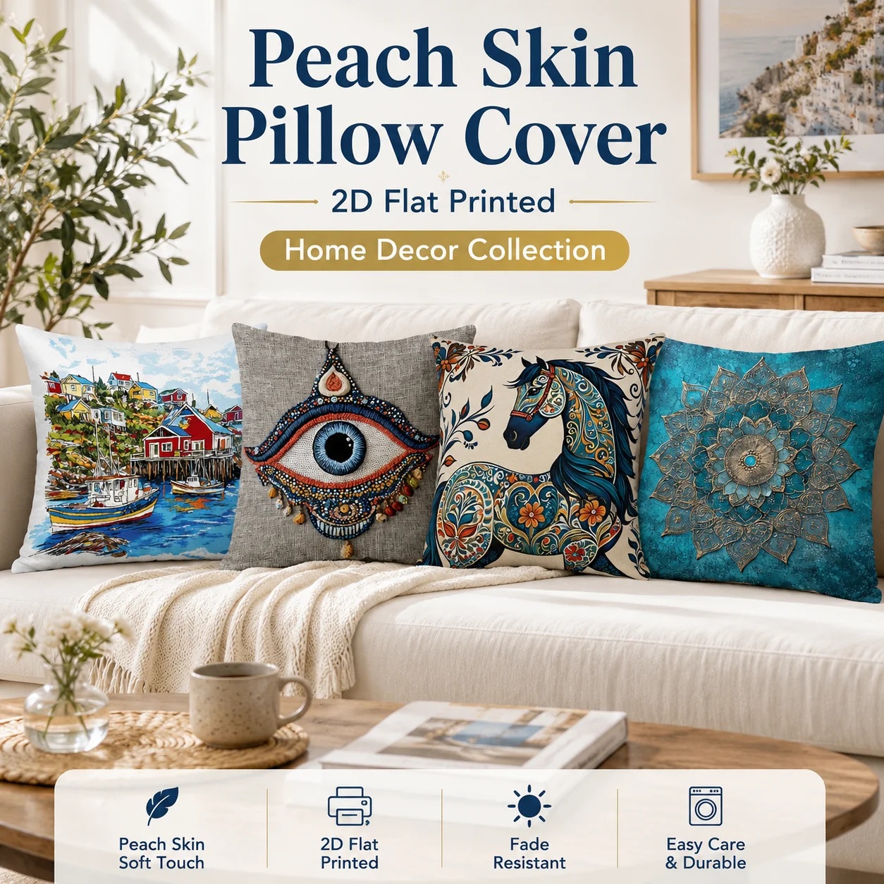 One-Piece 2D Flat Printed Peach Skin Pillow Cover Bohemian Evil Eye Mandala Cushion Case Decorative Throw Pillowcase for Sofa
One-Piece 2D Flat Printed Peach Skin Pillow Cover Bohemian Evil Eye Mandala Cushion Case Decorative Throw Pillowcase for Sofa