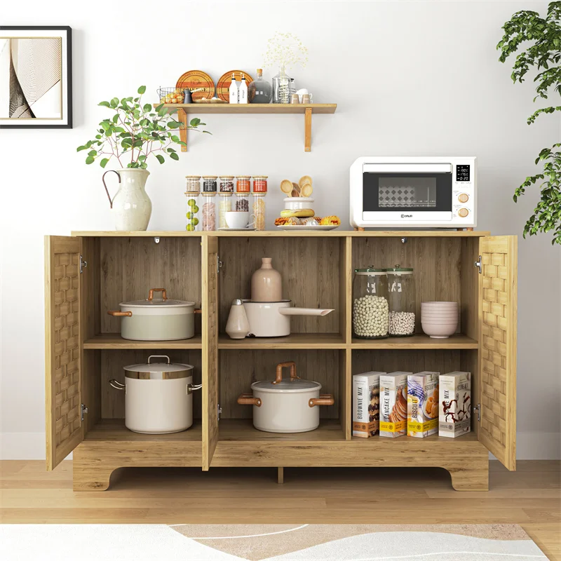 Modern Wooden Storage Cabinet with Adjustable Interior Shelves & Anti-Tipping Kit for Multiple Scenarios
Modern Wooden Storage Cabinet with Adjustable Interior Shelves & Anti-Tipping Kit for Multiple Scenarios