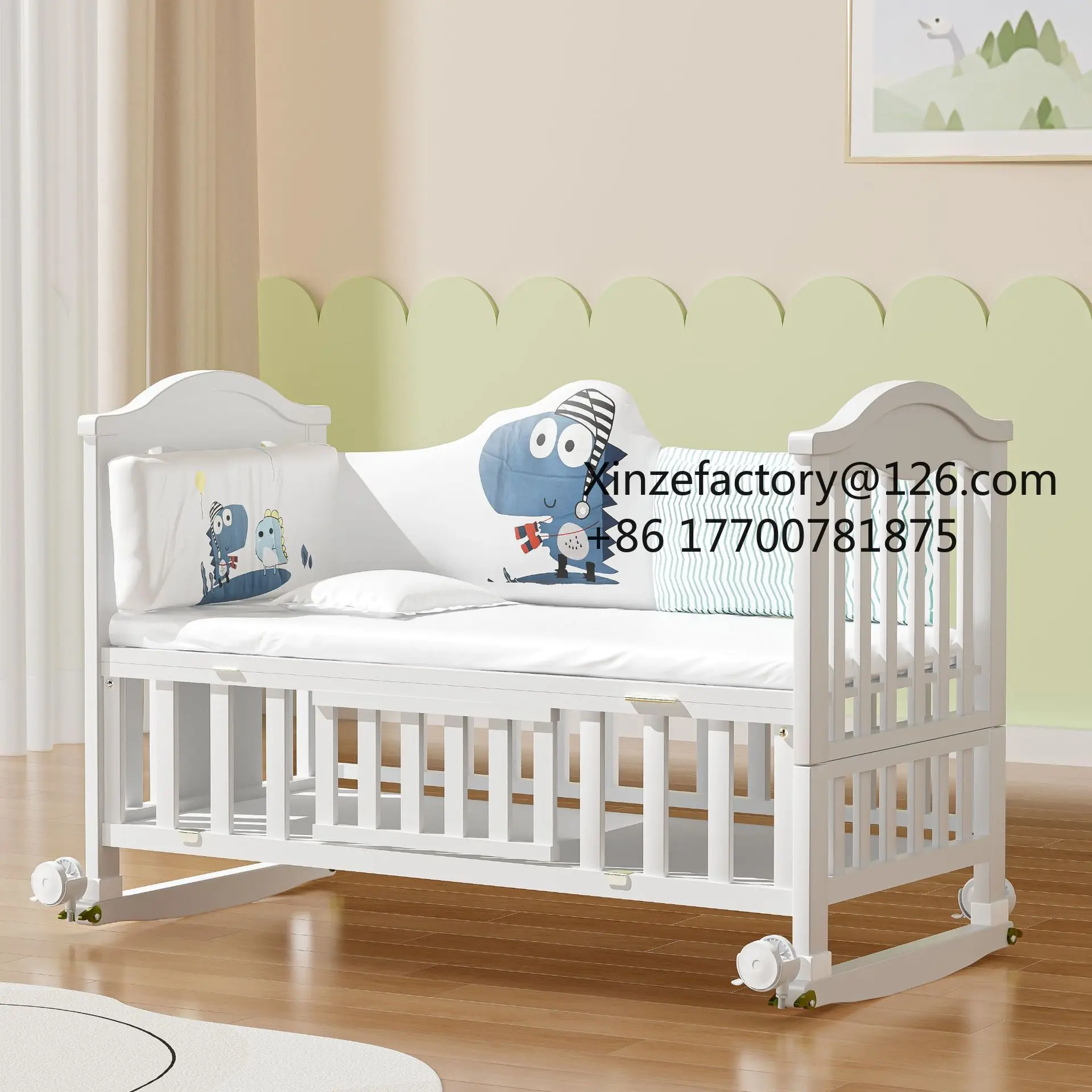 Factory Direct 2026 Top Rated Solid Wood European Movable Multifunctional Cradle Children's Splicing Bed
Factory Direct 2026 Top Rated Solid Wood European Movable Multifunctional Cradle Children's Splicing Bed