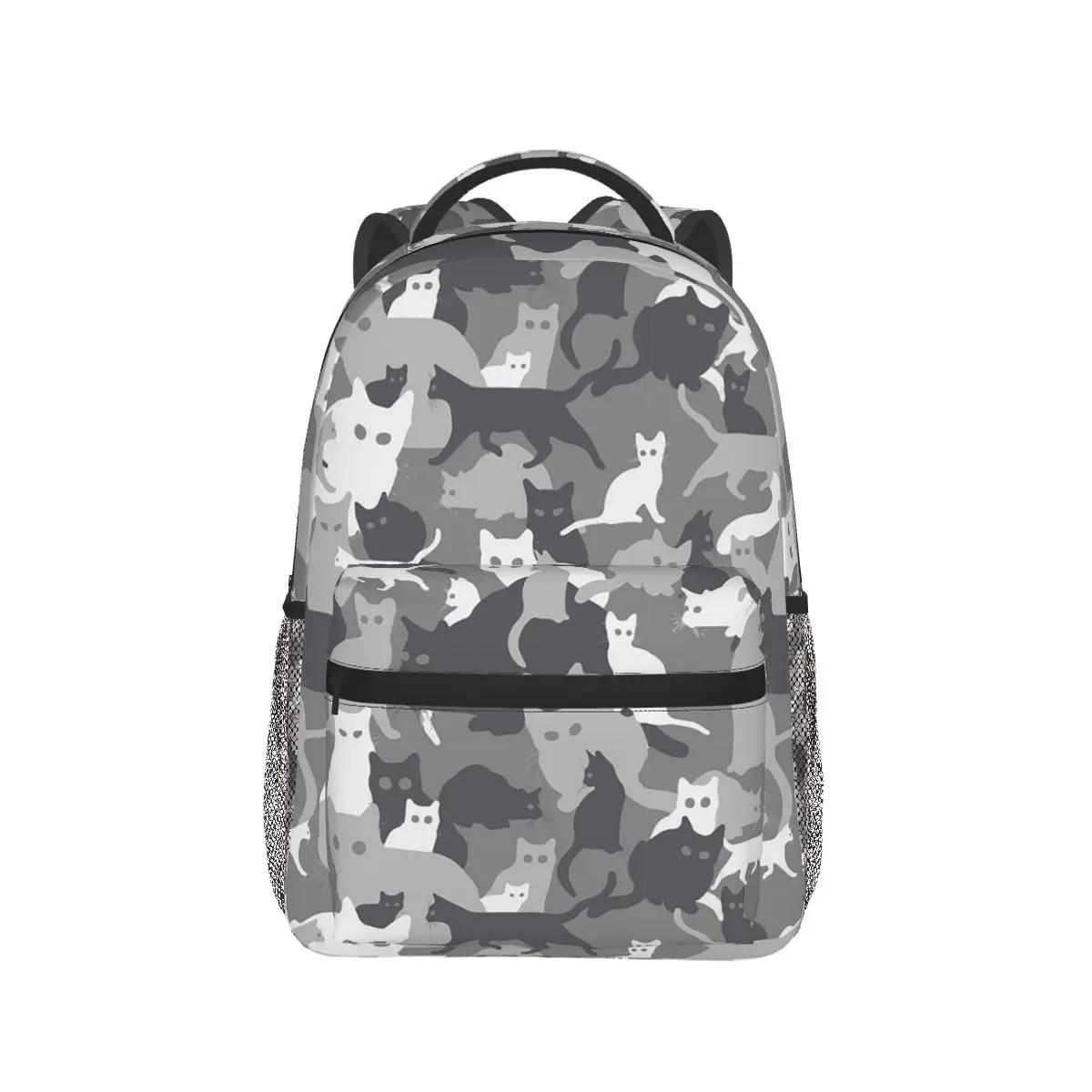Black And Grey Cat Camo Backpack Hot Sale Daypack Large Capacity Boys Girls BookBag School Bag Shoulder Bags for Men Women
Black And Grey Cat Camo Backpack Hot Sale Daypack Large Capacity Boys Girls BookBag School Bag Shoulder Bags for Men Women