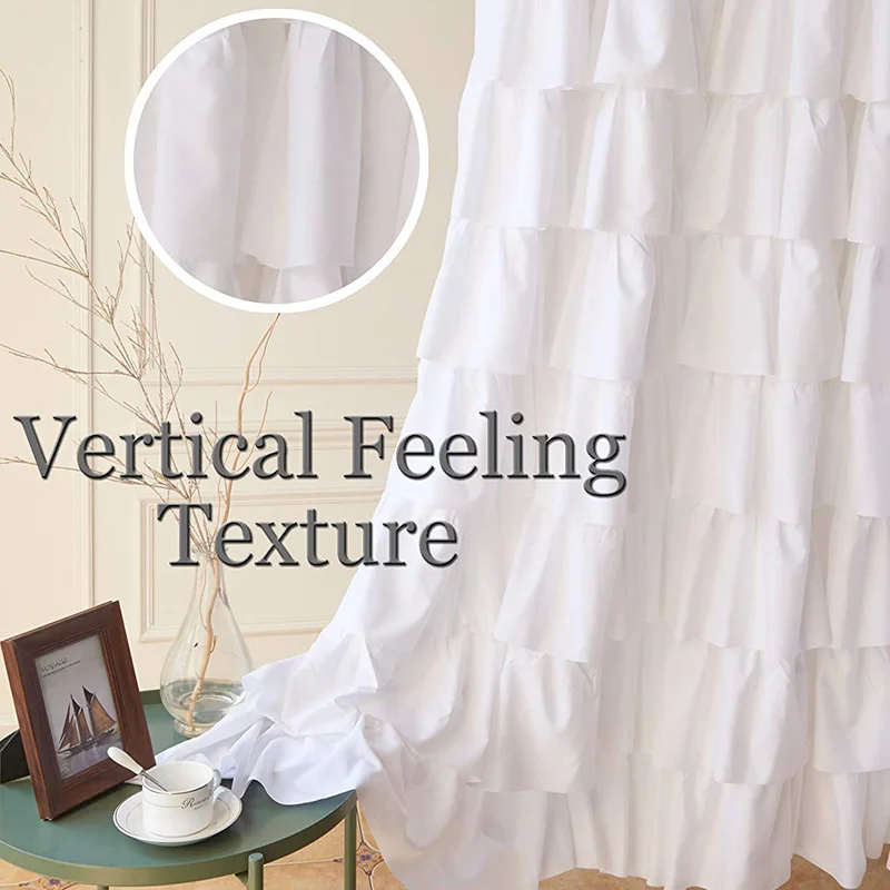 REST Ruffle Shower Curtain Home Decor Soft Polyester, Decorative Bathroom Accessories Great for Showers and Bathtubs White,71 in
REST Ruffle Shower Curtain Home Decor Soft Polyester, Decorative Bathroom Accessories Great for Showers and Bathtubs White,71 in