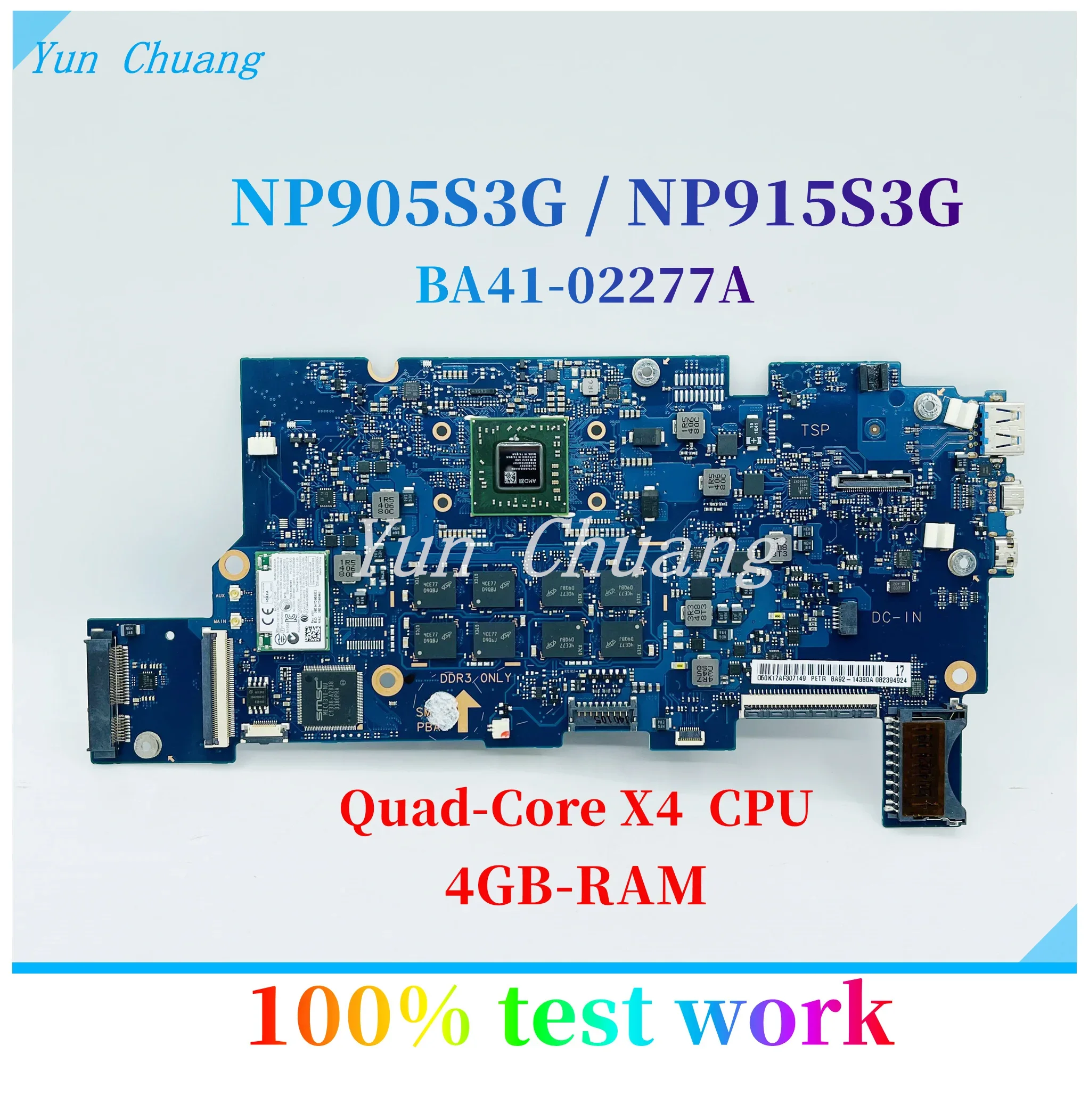 BA41-02277A BA92-14308A Материнская плата ATIV NP905S3G 905S3G NP915S3G 915S3G Материнская плата ноутбука с четырехъядерным процессором 4G-RAM
BA41-02277A BA92-14308A Материнская плата ATIV NP905S3G 905S3G NP915S3G 915S3G Материнская плата ноутбука с четырехъядерным процессором 4G-RAM