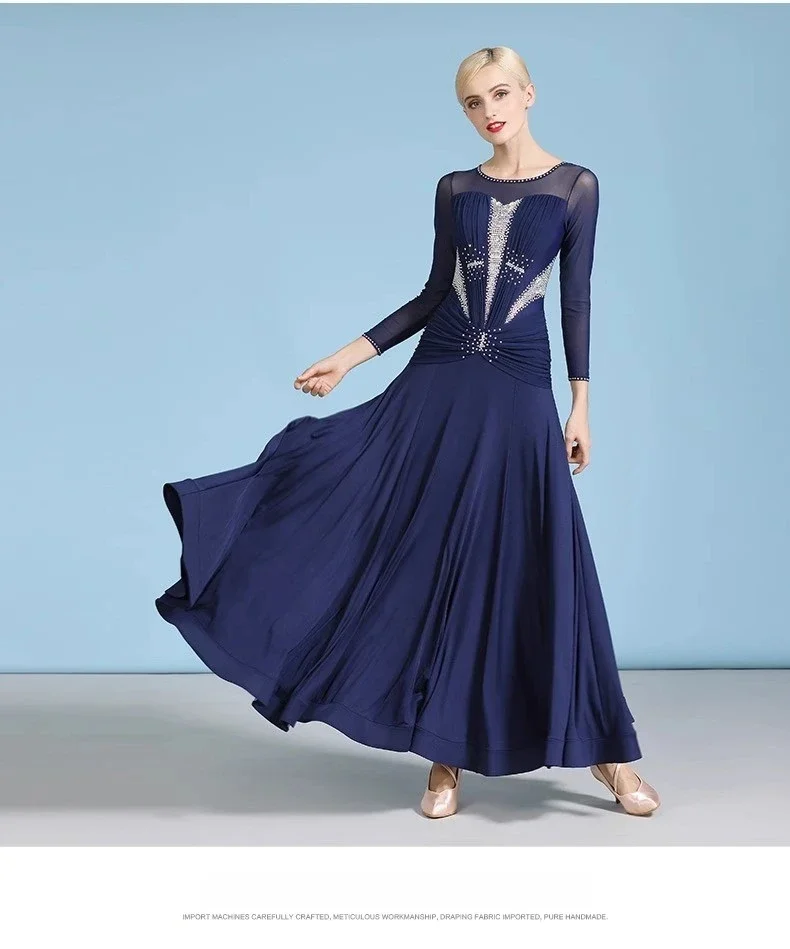 Sparkling Diamond-Encrusted Modern Dresses Ballroom Costumes Waltz Practice Ballroom Dresses
Sparkling Diamond-Encrusted Modern Dresses Ballroom Costumes Waltz Practice Ballroom Dresses