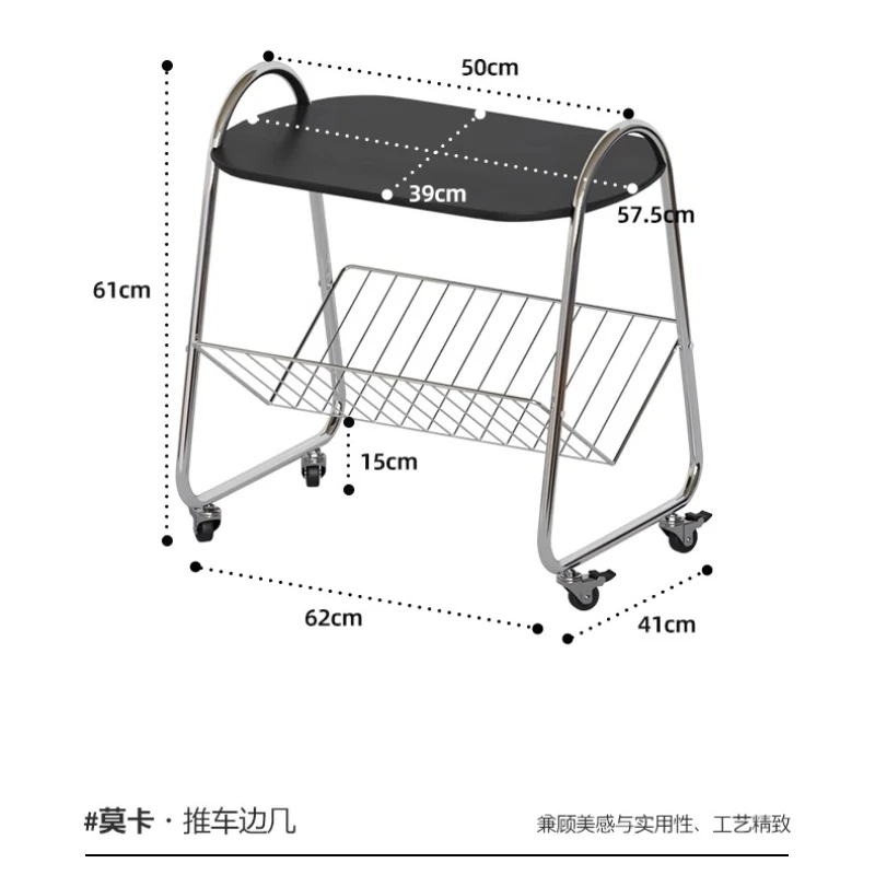 ZK mobile sofa side few small apartment household coffee table medieval living room dining car stainless steel trolley
ZK mobile sofa side few small apartment household coffee table medieval living room dining car stainless steel trolley