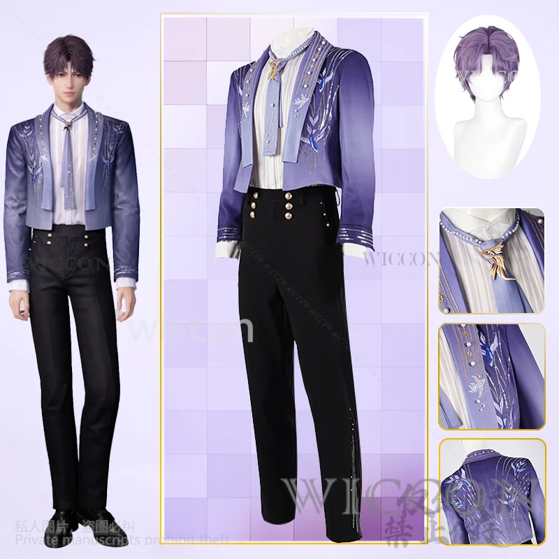 Love And Deepspace Rafayel Qiyu Cosplay Anime Game Costume Boundless Sea Birthday Dresses Purple Suit Wigs Birthday Customized
Love And Deepspace Rafayel Qiyu Cosplay Anime Game Costume Boundless Sea Birthday Dresses Purple Suit Wigs Birthday Customized