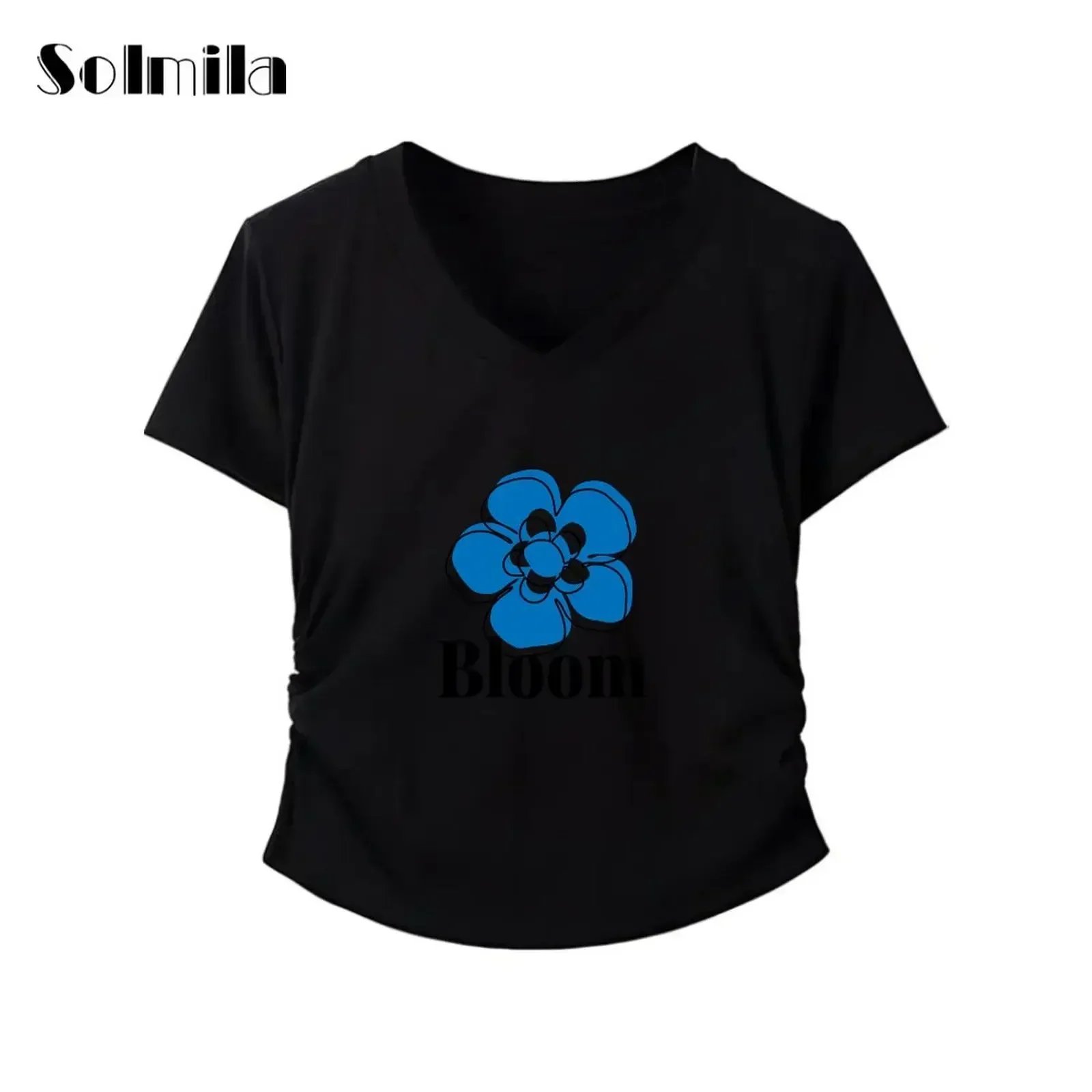 Casual Party Wear Korean Style Tee Elastic Waist T-shirt Home Club Wear Regular Clothing Length Slight Stretch Fabric
Casual Party Wear Korean Style Tee Elastic Waist T-shirt Home Club Wear Regular Clothing Length Slight Stretch Fabric