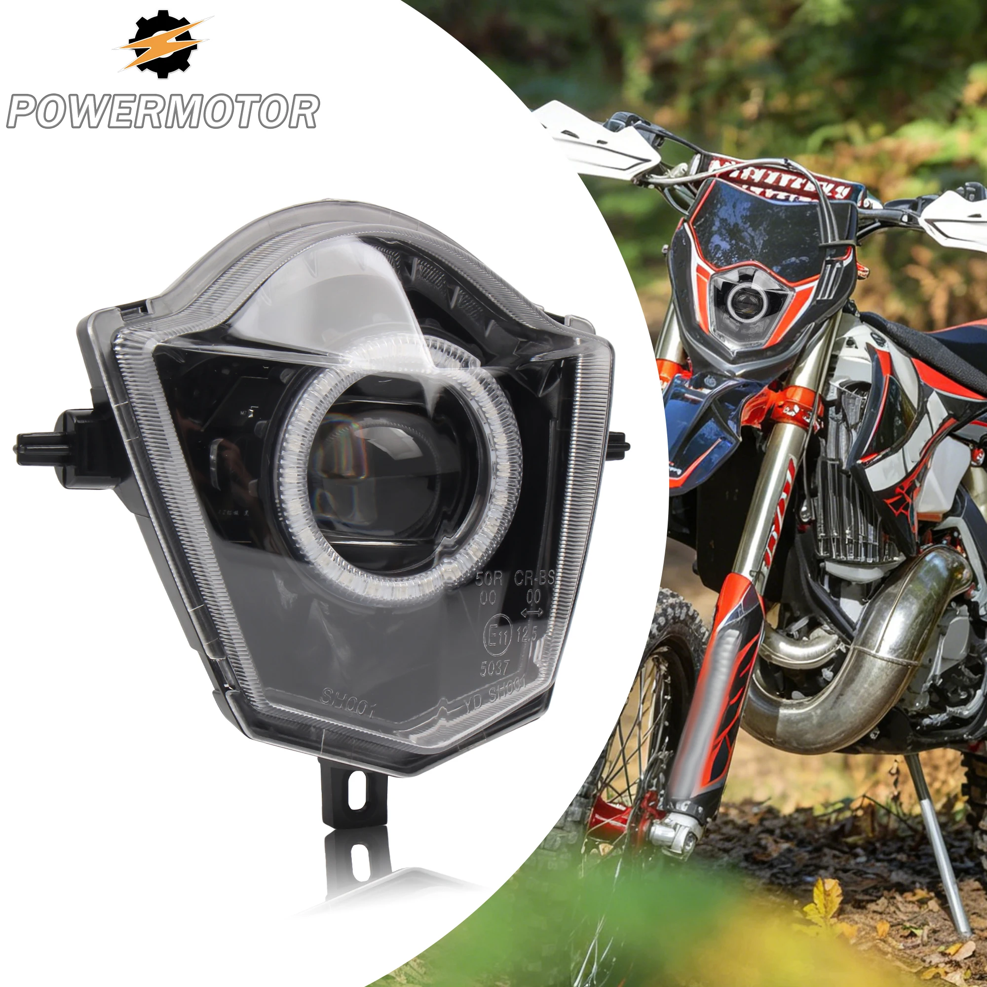 DirtBike Motorcycle LED RGBW V6 Headlight Angel Eye for GasGas EC SM Rieju MRT Pro SM 50 125 300 2008-2021 Motocross Modified
DirtBike Motorcycle LED RGBW V6 Headlight Angel Eye for GasGas EC SM Rieju MRT Pro SM 50 125 300 2008-2021 Motocross Modified
