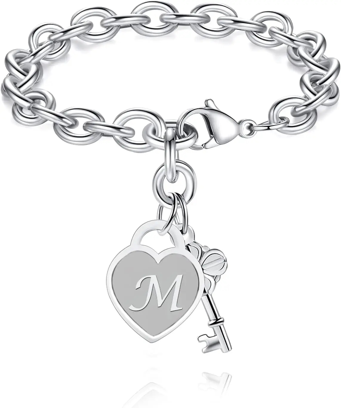 TONY & SANDY Initial Charm Bracelets for Girls Women Stainless Steel A-Z Bracelet Personalized Gifts Birthday Graduation Easter
TONY & SANDY Initial Charm Bracelets for Girls Women Stainless Steel A-Z Bracelet Personalized Gifts Birthday Graduation Easter