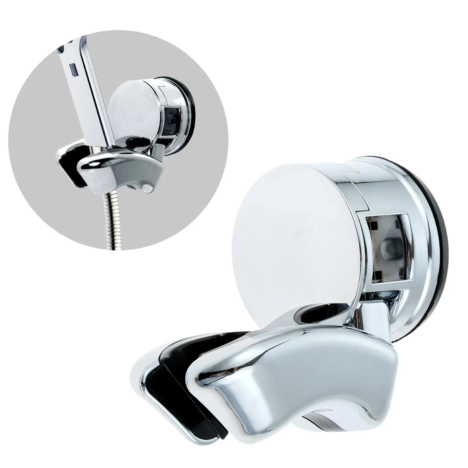 Suction Cup Shower Holder Without Punching Shower Seat Strong Fixed Bathroom Accessories for Most Standard Shower Nozzle Hoses
Suction Cup Shower Holder Without Punching Shower Seat Strong Fixed Bathroom Accessories for Most Standard Shower Nozzle Hoses