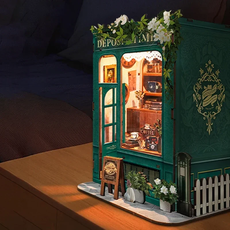 Retro DIY Wooden Book Nook Shelf Insert Miniature Kits Deposit Time Bookshelf Home Bookend Decoration For Adult Handmade Gifts
Retro DIY Wooden Book Nook Shelf Insert Miniature Kits Deposit Time Bookshelf Home Bookend Decoration For Adult Handmade Gifts