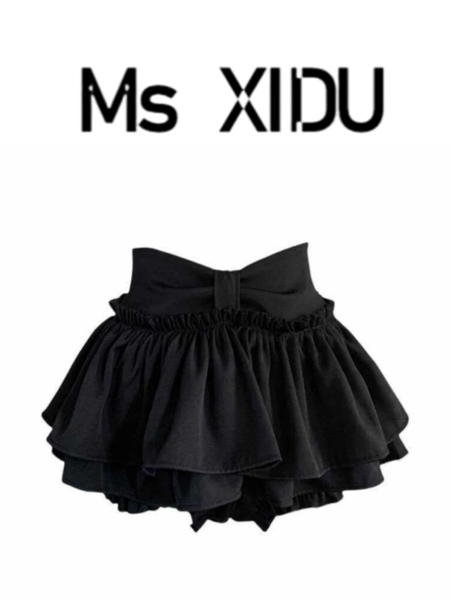 Ms XIDU Sweet Cool Black Skirt Ballet Academy Style Cake Skirt Ultra Short Puffy Skirt Women Summer High Waist Pure Color
Ms XIDU Sweet Cool Black Skirt Ballet Academy Style Cake Skirt Ultra Short Puffy Skirt Women Summer High Waist Pure Color