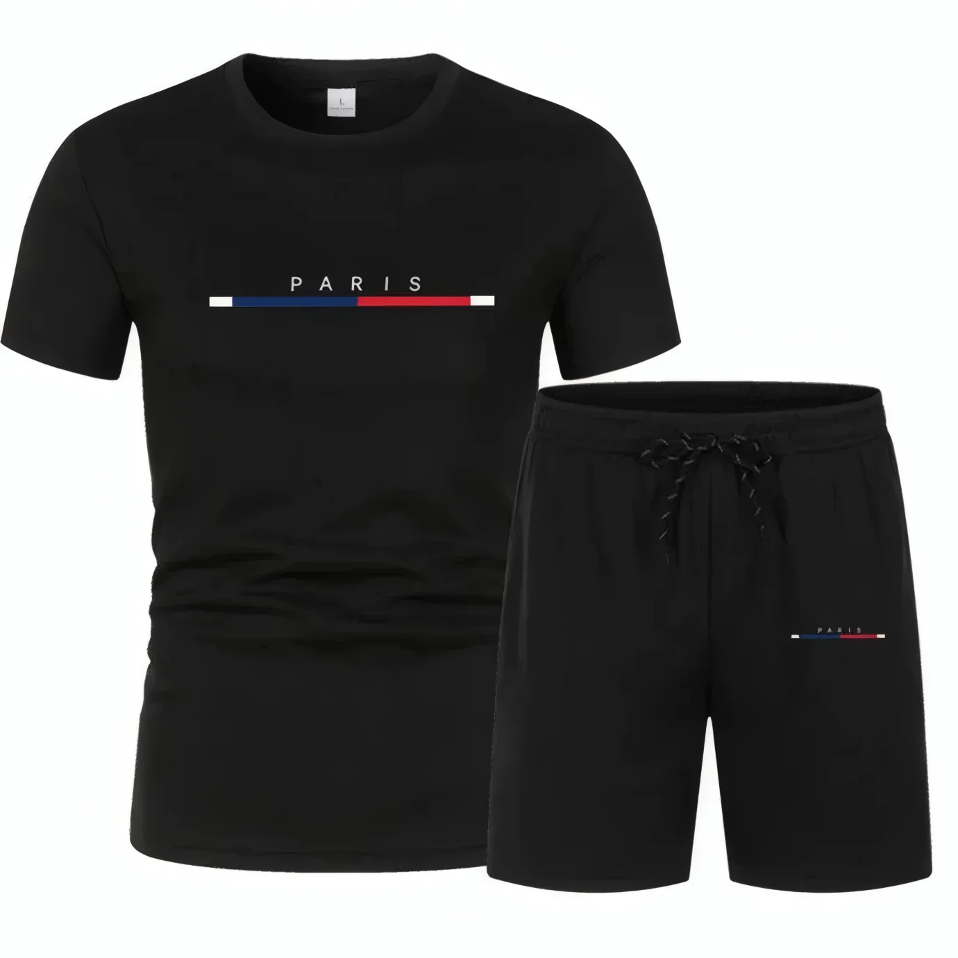 New summer men's breathable quick drying round neck T-shirt shorts set with letter print outdoor casual two-piece set
New summer men's breathable quick drying round neck T-shirt shorts set with letter print outdoor casual two-piece set