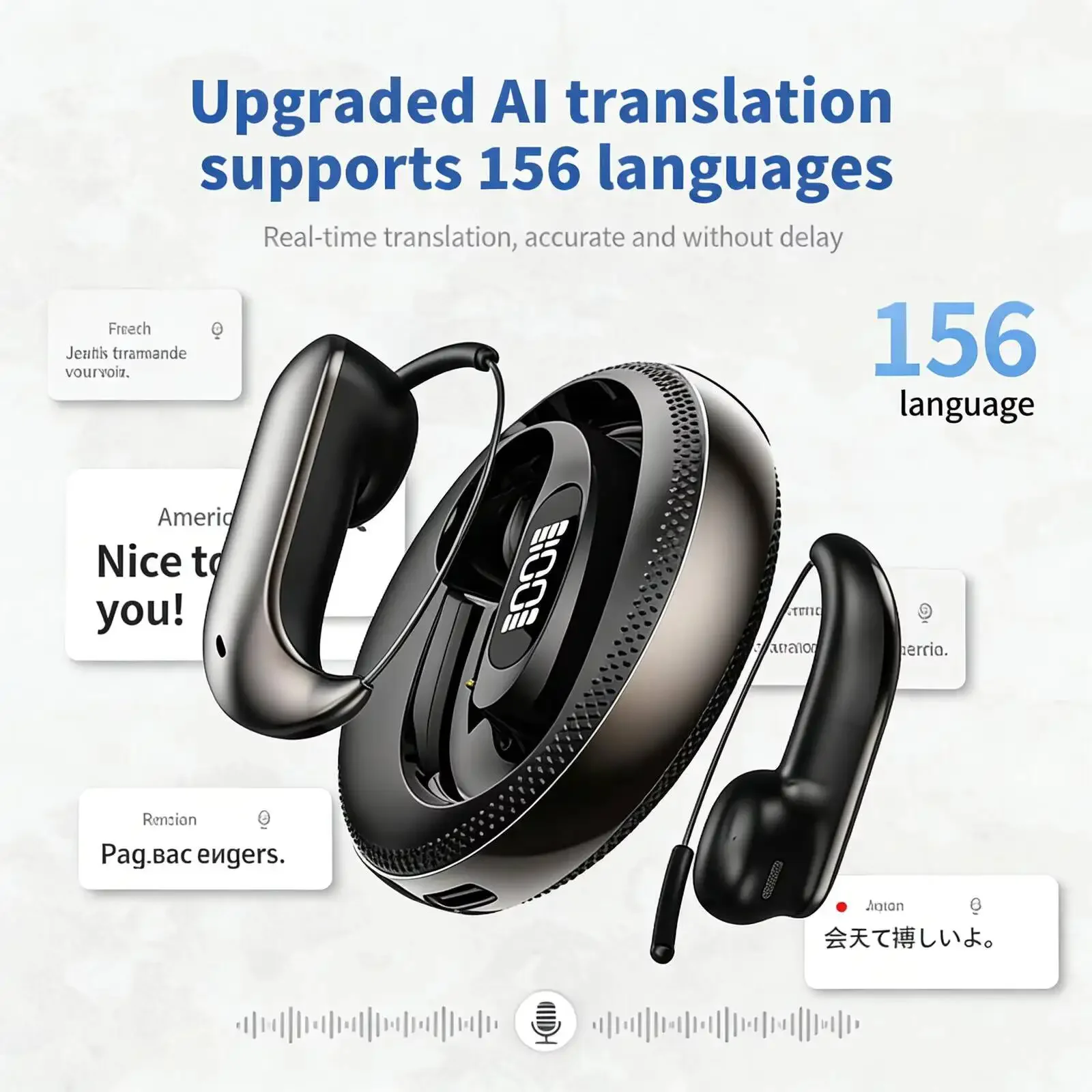 New X56 Star Ring Design Bluetooth 6.0 Earhook Earphones AI Translation Comfort Fit for Business Travel Office Music Daily Use
New X56 Star Ring Design Bluetooth 6.0 Earhook Earphones AI Translation Comfort Fit for Business Travel Office Music Daily Use