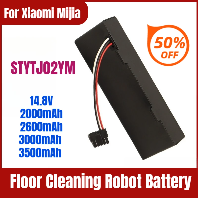 14.8V 3500mAh for Xiaomi Mijia Floor Cleaning Robot Battery STYTJ02YM
14.8V 3500mAh for Xiaomi Mijia Floor Cleaning Robot Battery STYTJ02YM