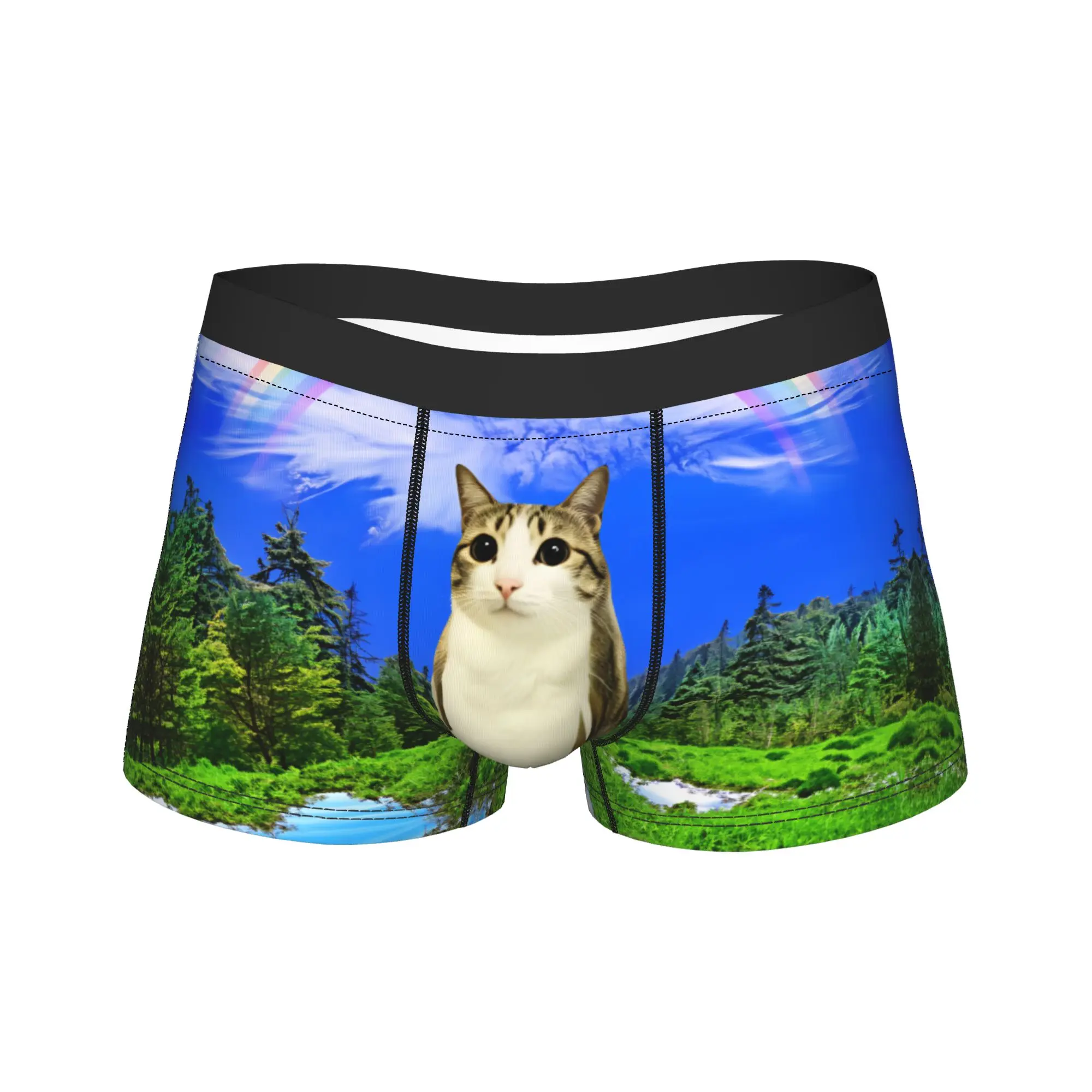 Rainbow Forest Meowl Cat Underwear Men's Panties Printed Funny Boxer Shorts High Quality Boxer Brief Plus Size 2XL
Rainbow Forest Meowl Cat Underwear Men's Panties Printed Funny Boxer Shorts High Quality Boxer Brief Plus Size 2XL