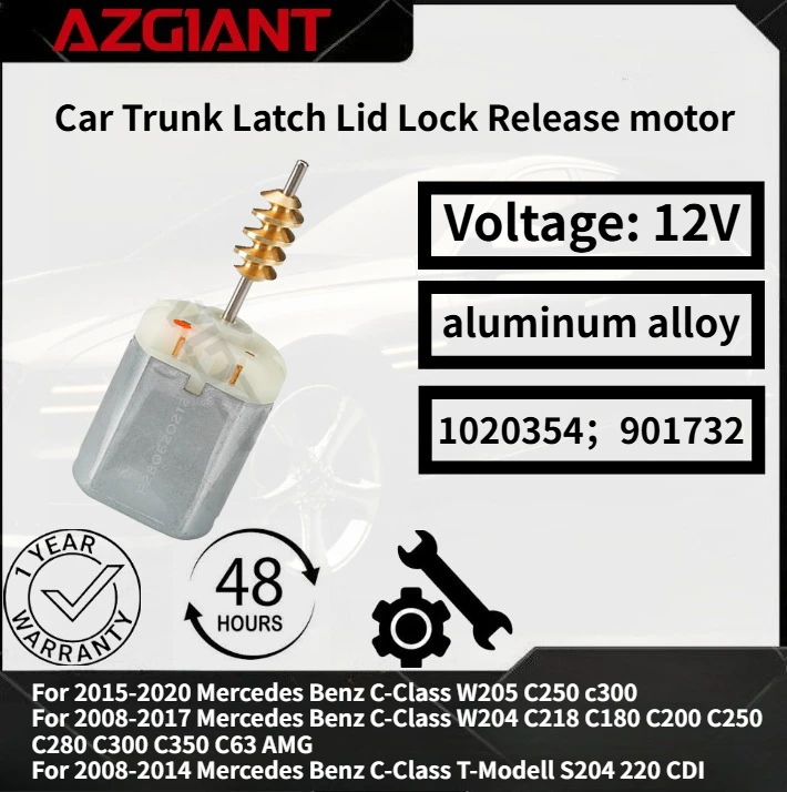 For 2008-2017 Mercedes Benz C-Class W204 C218 C180 C200 C250 C280 C300 C350 C63 AMG Car Trunk Latch Lid Lock Release motor OEM
For 2008-2017 Mercedes Benz C-Class W204 C218 C180 C200 C250 C280 C300 C350 C63 AMG Car Trunk Latch Lid Lock Release motor OEM