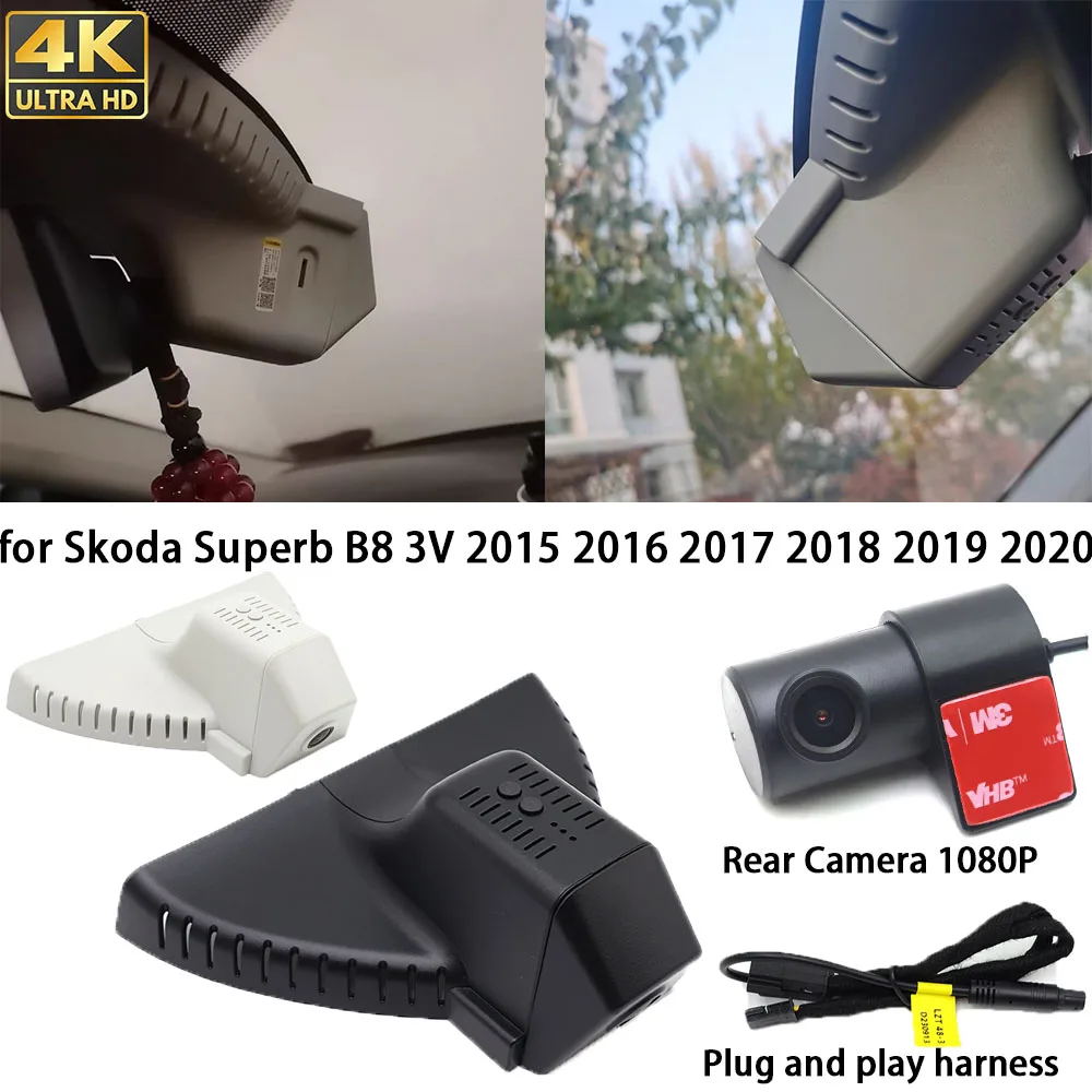 for Skoda Superb B8 3V 2015 2016 2017 2018 2019 2020 Dash Cam Front Rear Camera DVR Plug and Play Video Recorder 24h Record
for Skoda Superb B8 3V 2015 2016 2017 2018 2019 2020 Dash Cam Front Rear Camera DVR Plug and Play Video Recorder 24h Record