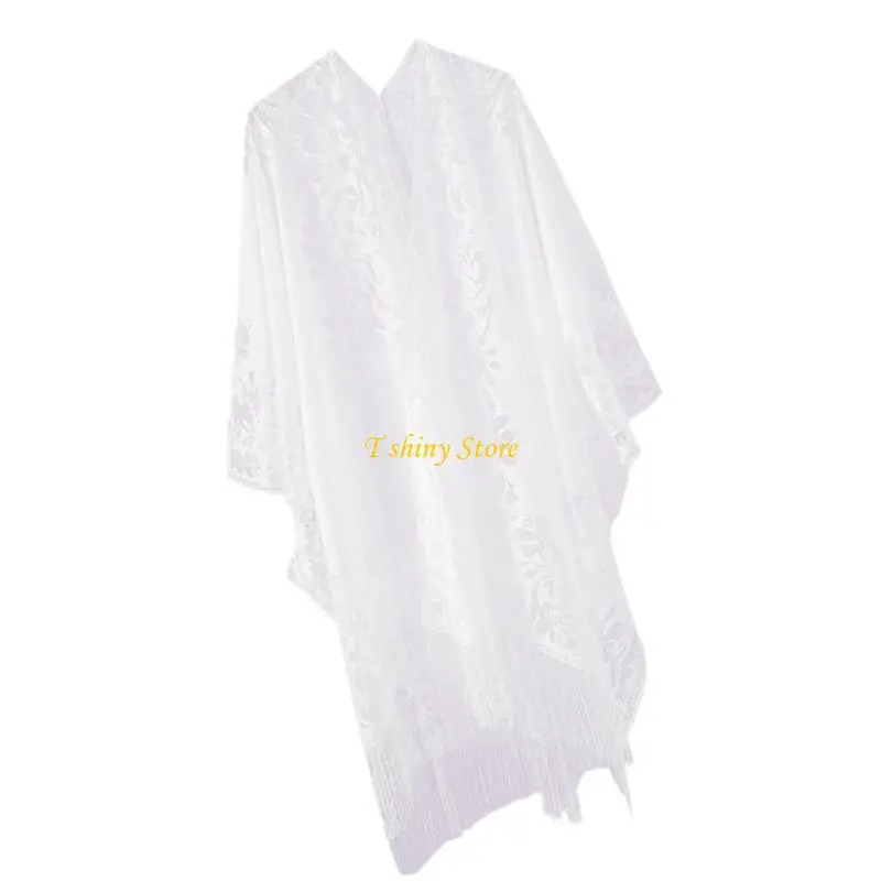 N58F Beach Vacation Sunscreen Shawl for Women Travel & Evening Event Elegant Hollowed Out Embroidery Headscarf Shawl
N58F Beach Vacation Sunscreen Shawl for Women Travel & Evening Event Elegant Hollowed Out Embroidery Headscarf Shawl