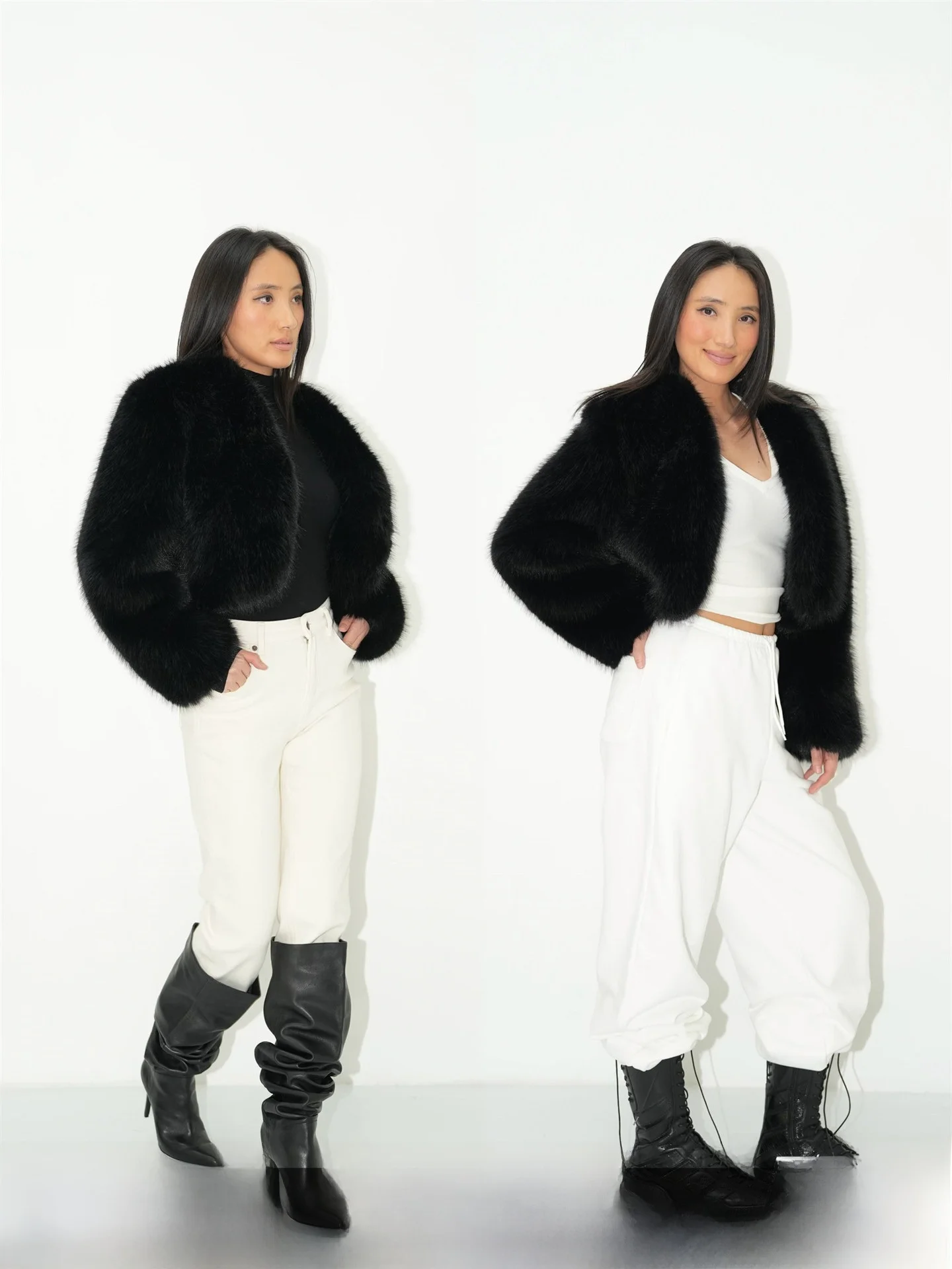 WellD Luxury ort Fur Jaet Fake Fur V-Ne Collarl Eco-Friendly Women's Winter Coat Polyester Stand Fit
WellD Luxury ort Fur Jaet Fake Fur V-Ne Collarl Eco-Friendly Women's Winter Coat Polyester Stand Fit