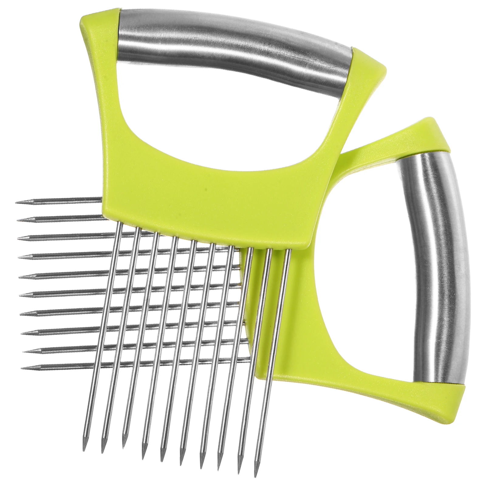 2Pcs Stainless Steel Onion Pin Tomato Slicer Vegetable Potato Holder Lemon Cheese Tool Kitchen Gadget Food
2Pcs Stainless Steel Onion Pin Tomato Slicer Vegetable Potato Holder Lemon Cheese Tool Kitchen Gadget Food